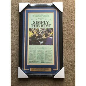 Golden State Warriors 2017 NBA Champions San Francisco Chronicle Newspaper Frame
